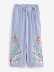 B by Ted Baker Blue Embroidery Cotton Cami Pyjamas - Image 10 of 12