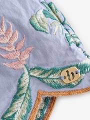 B by Ted Baker Blue Embroidery Cotton Cami Pyjamas - Image 11 of 12