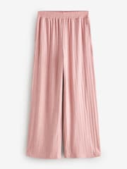 B by Ted Baker Pink Marl Viscose Blend Lounge Wide Leg Trousers - Image 6 of 8