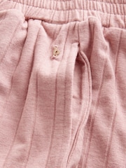 B by Ted Baker Pink Marl Viscose Blend Lounge Wide Leg Trousers - Image 7 of 8