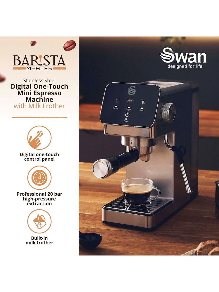 Swan Mini Digital Espresso Coffee Machine - Image 2 of 7 Swan Mini Digital Espresso Coffee Machine - Image 2 of 7