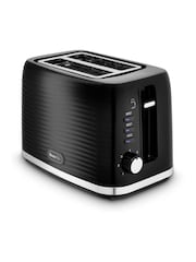 Swan Black Wave 2-Slice Toaster - Image 1 of 7