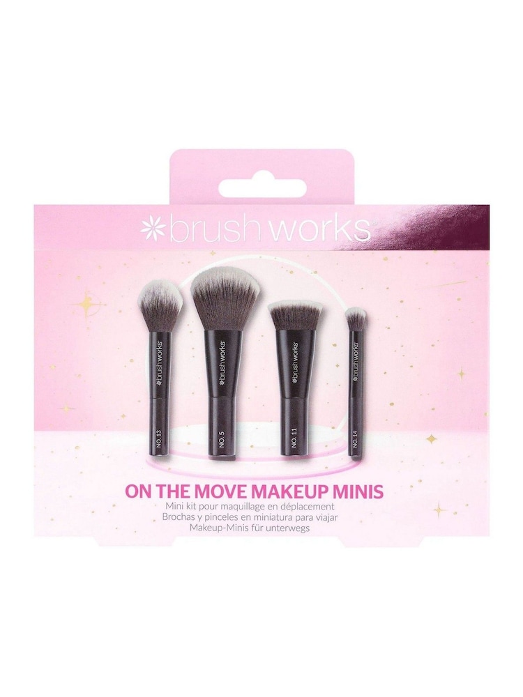 Brush Works On The Move Makeup Brush Mini Set (Worth £15) - Image 1 of 4