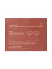Here''s How Set of 2 Amber The Lou Coupe Glasses - Image 2 of 3