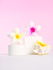 Brush Works Tropical Flower Claw Clips  3 Pack - Image 3 of 5