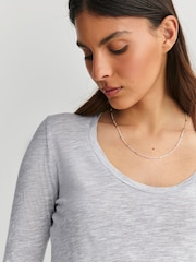 Grau - American Vintage Jacksonville Scoop T-Shirt - Bild 5 von 6