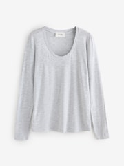 Grau - American Vintage Jacksonville Scoop T-Shirt - Bild 6 von 6