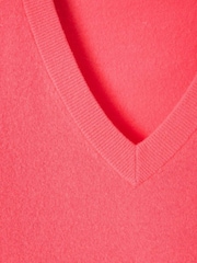 American Vintage Pink Raxow V-Neck Jumper - Image 7 of 7
