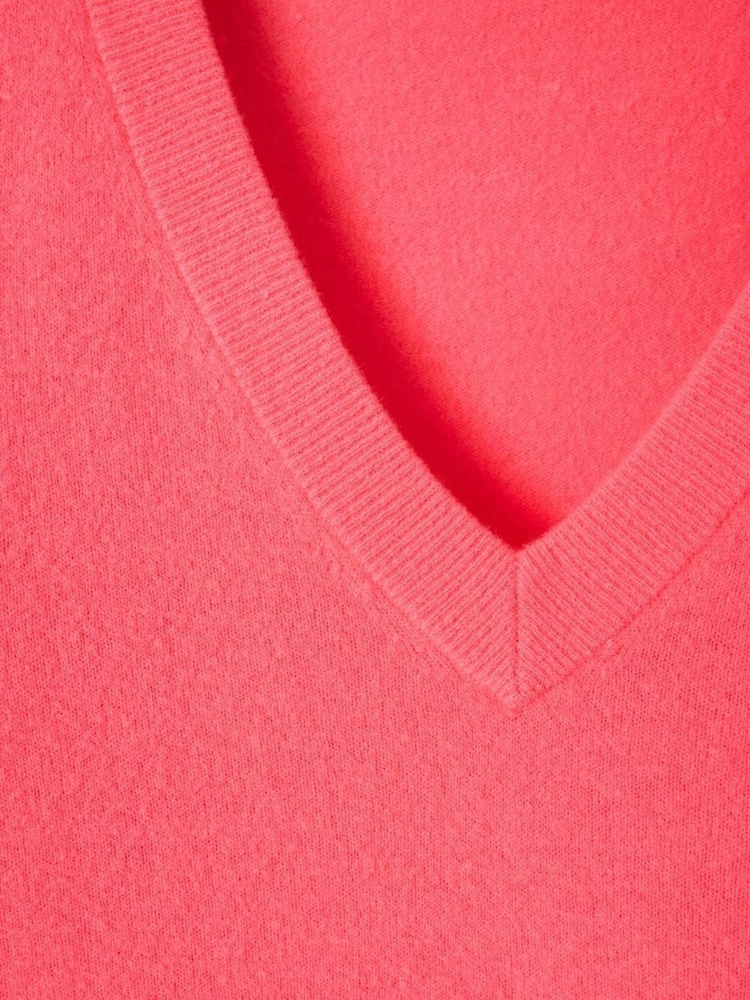 American Vintage Pink Raxow V-Neck Jumper - Image 7 of 7