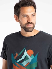 Weird Fish Black Aspect Mountains Front Print Graphic T-Shirt - Image 4 of 6