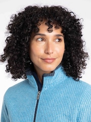 Weird Fish Blue Ariana Full Zip Grid Fleece - Image 4 of 7