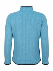 Weird Fish Blue Ariana Full Zip Grid Fleece - Image 7 of 7