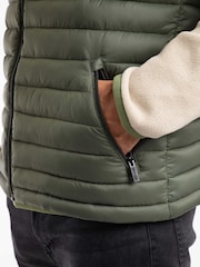 Weird Fish Green Langtree Lightweight Showerproof Padded Gilet - Image 5 of 7