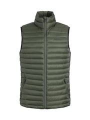 Weird Fish Green Langtree Lightweight Showerproof Padded Gilet - Image 6 of 7