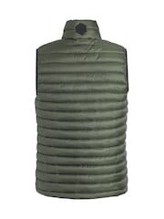 Weird Fish Green Langtree Lightweight Showerproof Padded Gilet - Image 7 of 7