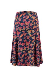Azul - Weird Fish Lorient Printed Jersey Midi Skirt - Imagem 7 de 7