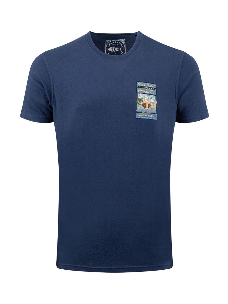 Weird Fish Blue Only Fowls and Hawkses Back Print Artist T-Shirt - Image 6 of 6