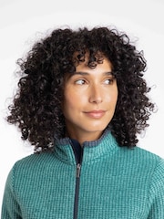 Weird Fish Green Ariana Full Zip Grid Fleece - Image 4 of 7
