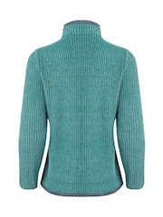 Weird Fish Green Ariana Full Zip Grid Fleece - Image 7 of 7