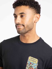 Weird Fish Black Parrots of the Caribbean Back Print Artist T-Shirt - Image 4 of 6