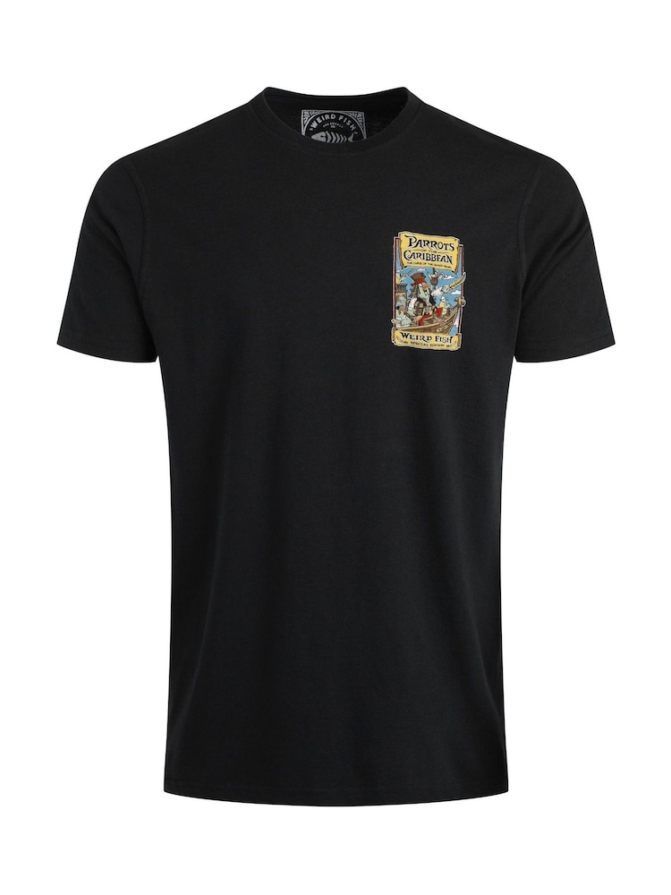 Weird Fish Black Parrots of the Caribbean Back Print Artist T-Shirt - Image 6 of 6 Weird Fish Black Parrots of the Caribbean Back Print Artist T-Shirt - Image 6 of 6