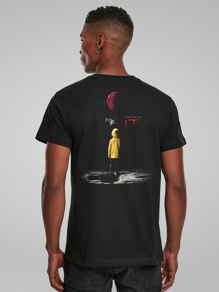All + Every Black IT Halloween You Will Float Too Back Print T-Shirt - Image 1 of 4 All + Every Black IT Halloween You Will Float Too Back Print T-Shirt - Image 1 of 4