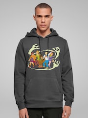 All + Every Grey Scooby Doo Halloween Gang Surrounded By Ghosts Hooded Sweatshirt - Image 1 of 4