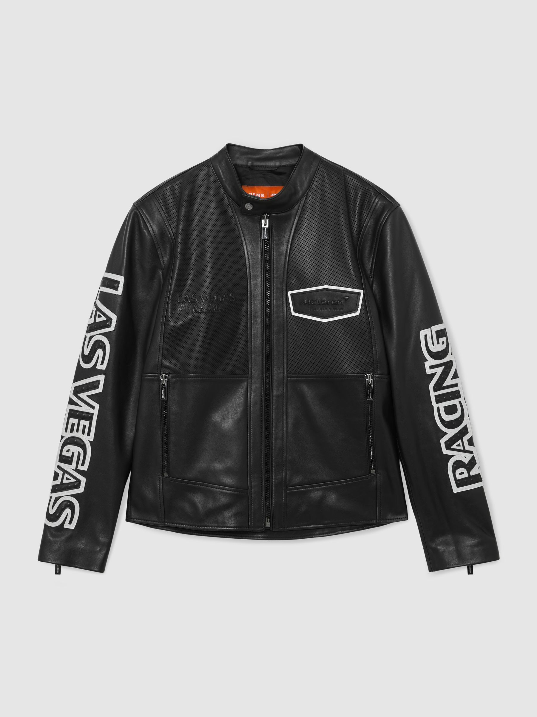 Buy Mclaren Black Phantom McLaren F1 Team Las Vegas Biker Jacket