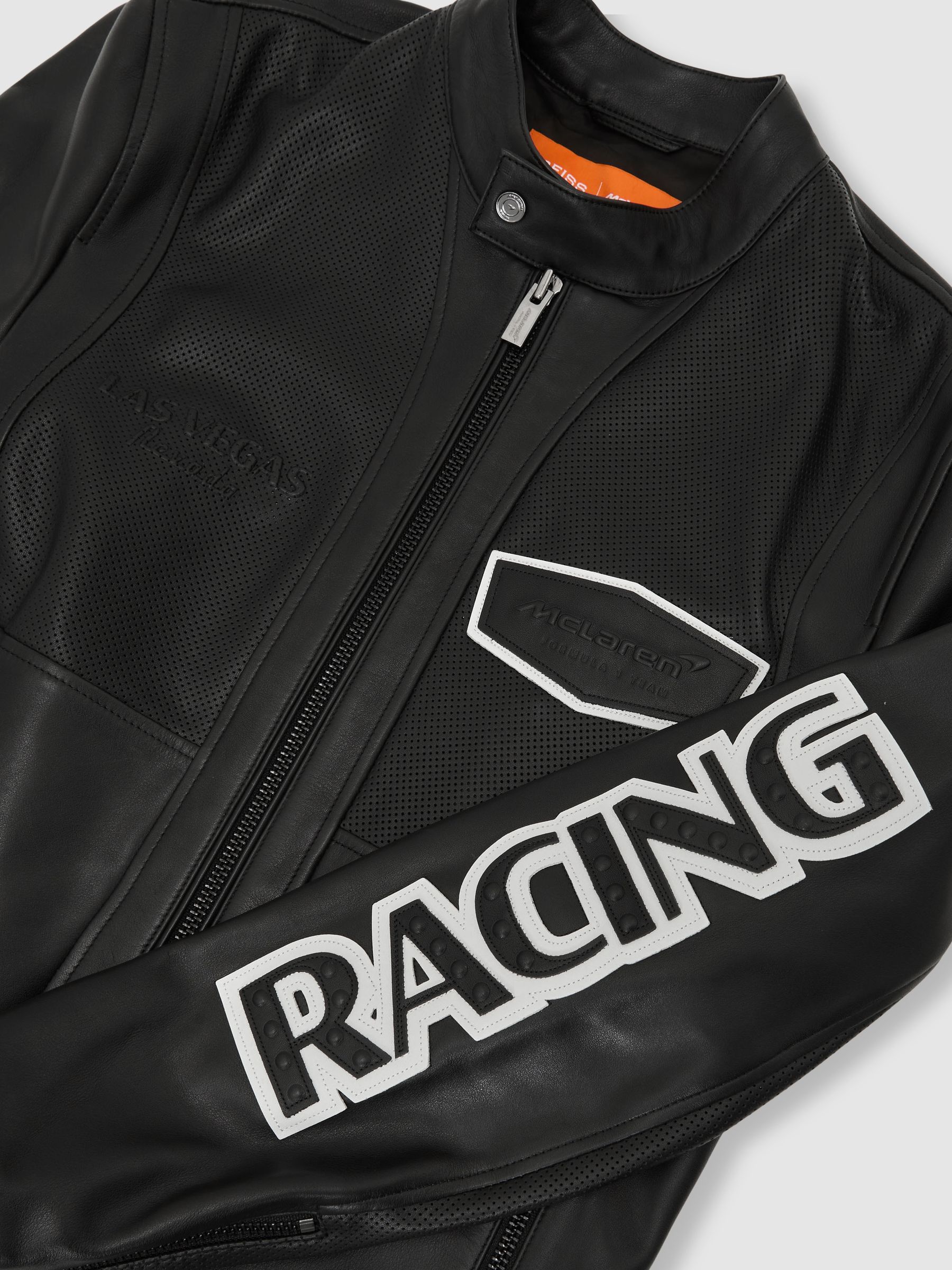 Buy Mclaren Black Phantom McLaren F1 Team Las Vegas Biker Jacket