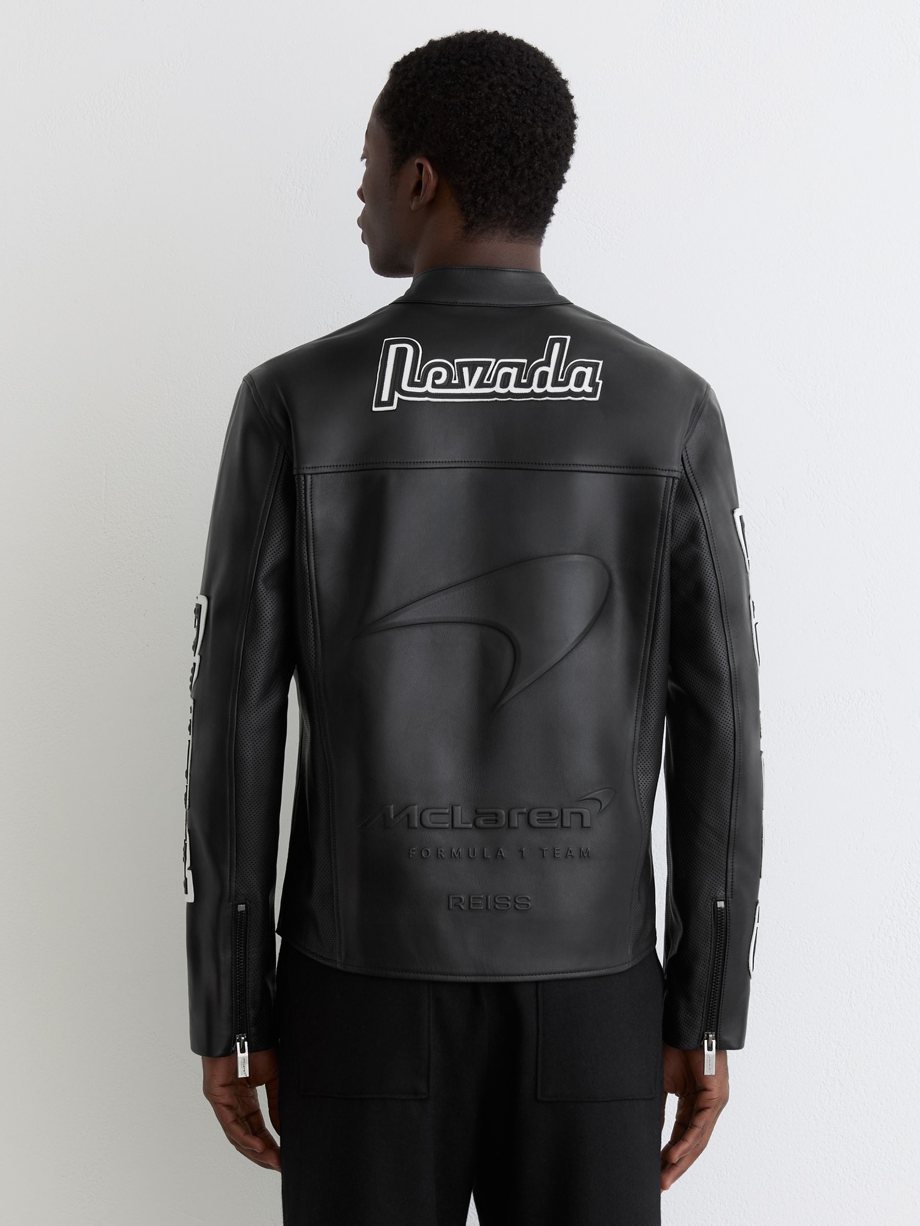 Buy Mclaren Black Phantom McLaren F1 Team Las Vegas Biker Jacket