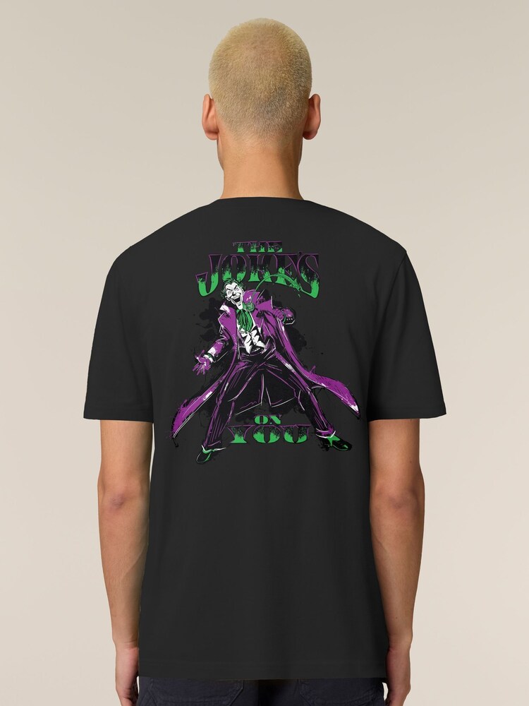 All + Every Black Batman The Joker The Jokes On You Back Print T-Shirt - Image 1 of 4 All + Every Black Batman The Joker The Jokes On You Back Print T-Shirt - Image 1 of 4
