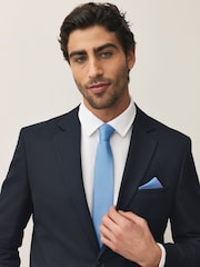 Navy/Burgundy Red Textured Ties 2 Pack - Image 2 of 6