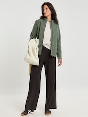 JD Williams Green Zip Up Fleece Jacket - Image 3 of 4