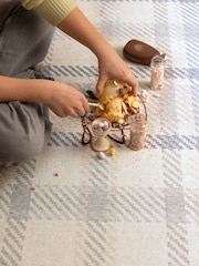 Hug Rug Cream Isla Plaid Rug - Image 2 of 4
