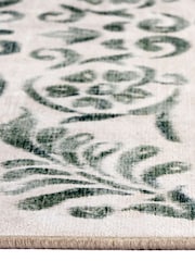 Hug Rug Green Vintage Scroll Rug - Image 3 of 3