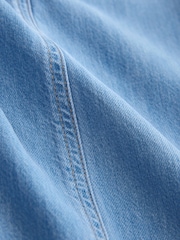 Mid Blue Tencel Blend Lightweight Denim Hareem Trousers - Image 6 of 8