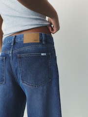 self. Dark Blue Dad Straight Jeans - Image 6 of 9