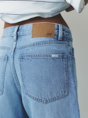 self. Light Blue Dad Straight Jeans - Image 6 of 9