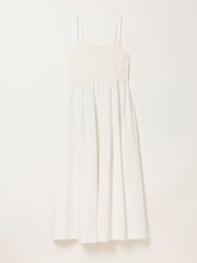 FatFace Hazel Ivory Embroidered Midi Dress - Image 5 of 5