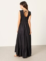 FatFace Anais Black Maxi Dress - Image 2 of 6