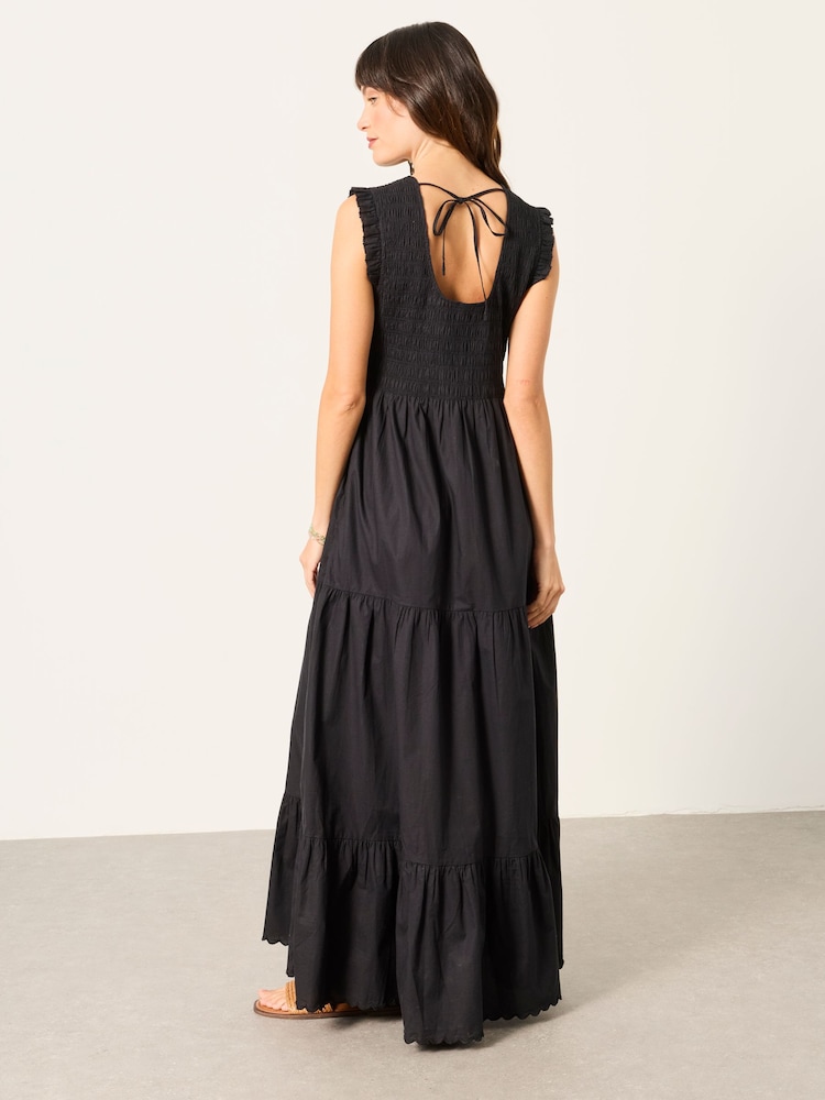 FatFace Anais Black Maxi Dress - Image 2 of 6