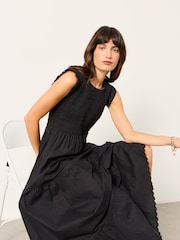 FatFace Anais Black Maxi Dress - Image 5 of 6