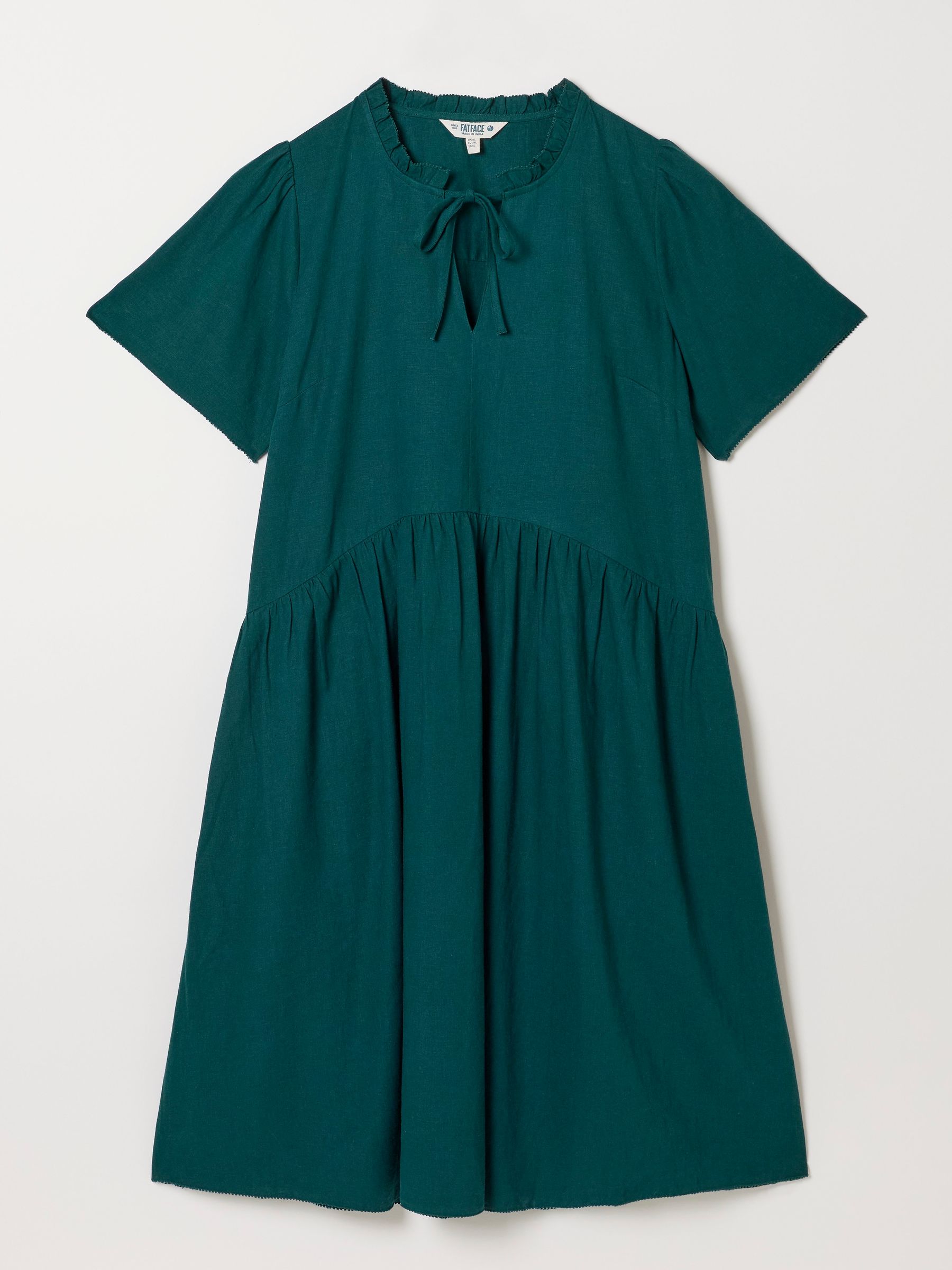 Buy FatFace Immy Teal Blue Linen Dress from Next USA