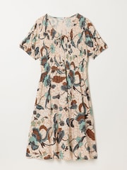 FatFace Nora Ivory Batik Jersey Dress - Image 6 of 6