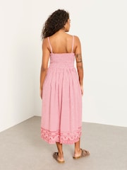 FatFace Emmy Red Midi Dresses - Image 2 of 6