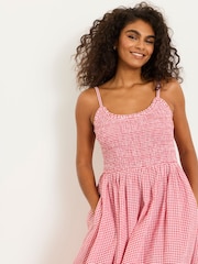 FatFace Emmy Red Midi Dresses - Image 3 of 6