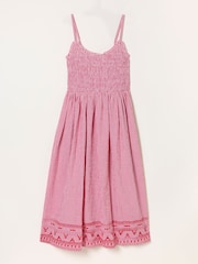 FatFace Emmy Red Midi Dresses - Image 6 of 6