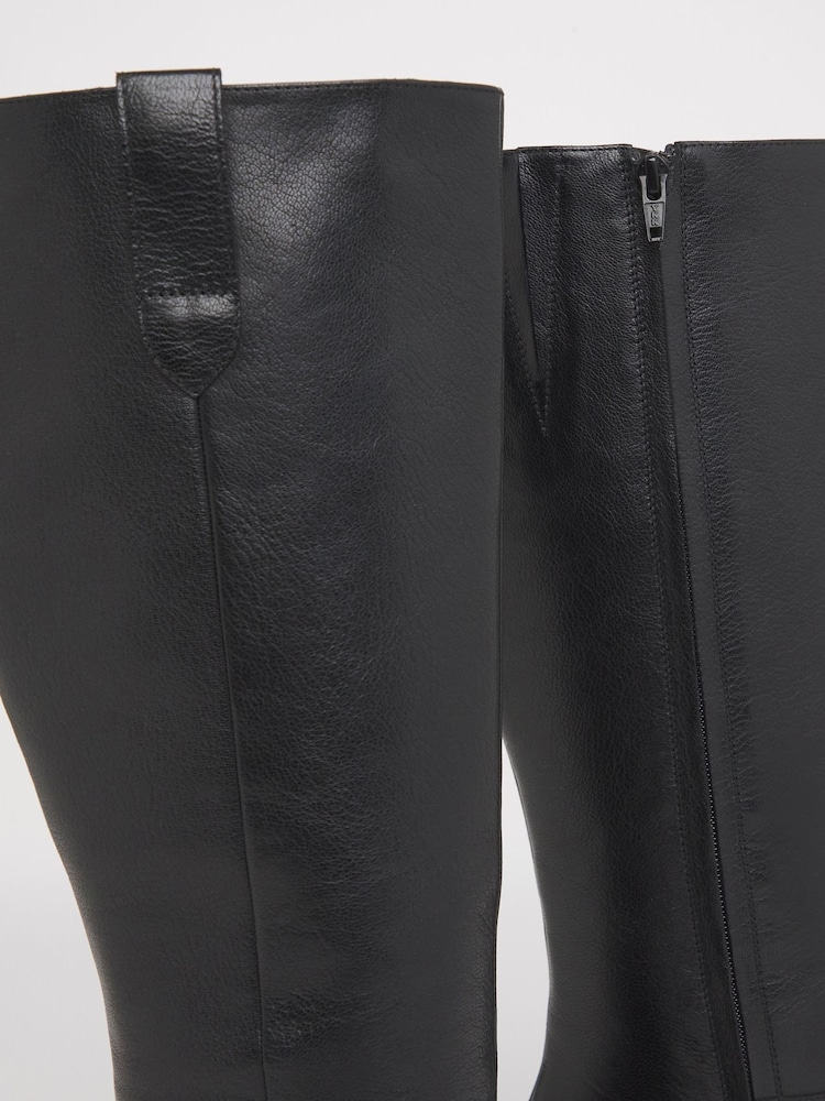 Simply Be Black Block Heel Knee High Boots - Image 5 of 5