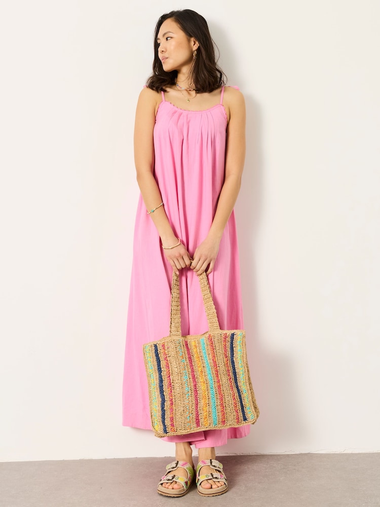 FatFace Bea Pink Maxi Dress - Image 1 of 5 FatFace Bea Pink Maxi Dress - Image 1 of 5