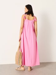 FatFace Bea Pink Maxi Dress - Image 2 of 5